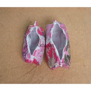 Elegant Handcrafted 3pc Quilted <b>Vanity</b> Pouch Set Organic Cotton Floral printed Water-Resistant Lining Multipurpose Storage Bags - Product Image 6