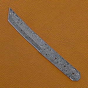 Cuchillo de Chef Personalizado Hecho a Mano, Marca Burraq, Hoja de Acero de Damasco (3.0 mm de Grosor, 5.9 Pulgadas de Longitud), Apto para Lavavajillas - Product Image 3