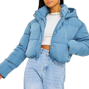 Custom Breathable Eco-Friendly Men's Puffer Jacket Quilted <b>Winter</b> <b>Coat</b> Stand Collar Waterproof Windproof Reversible Hooded - Product Image 1