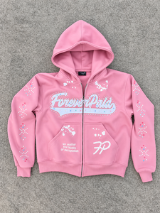 Custom <b>Rhinestone</b> Pullover Premium Heavyweight Oversized Fleece Eco-Friendly Breathable Winter Streetwear Hooded <b>Jacket</b> - Product Image 6
