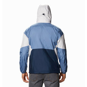 Veste de pluie d'hiver pour homme, coupe-vent imperméable en toile, avec capuche, pour la randonnée en extérieur, vente en gros personnalisée OEM - Product Image 2