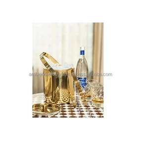 Heavy Quality Metal <b>Ice</b> Bucket Beverage <b>Cooler</b> Rust Resistant Durable Design Ideal For Hotel Restaurant Bar Use - Product Image 1