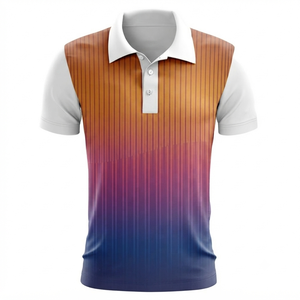 Maßgeschneidertes Herrenhemd mit Frontlogo aus Polyester/Baumwolle, Sommer Slim Fit Casual Arbeitsuniform Kurzarm Einfarbig Knitterfrei Gestrickt - Product Image 1