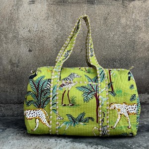 Bolsa de Viaje Acolchada de Algodón Ligero, Ecológica y Hecha a Mano, con Diseño Plegable, Estilo Indio, para Fin de Semana - Product Image 1