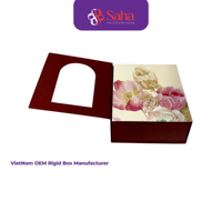 Scatola Regalo Rigida di Lusso con Manico in Legno Prodotta in Vietnam |   Imballaggio Personalizzato in Carta Kraft Riciclabile e Biodegradabile per Regali Premium