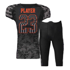 Ensemble d'uniformes de football américain en gros, très demandé, avec logo personnalisé, maillot et pantalon respirants et durables pour joueurs de football, fournisseur OEM - Product Image 1