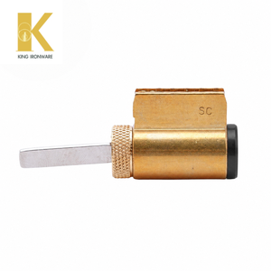 Cylindre de serrure de porte SX Keyway en laiton sur mesure 32 mm noir mat longueur réglable - Product Image 4