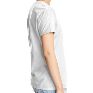 Camiseta de Verano para Mujer, Estilo Vintage, Cuello Cuadrado, Manga Corta, Color Blanco, Dobladillo Curvo, Corte Regular, Diseño de Espina de Pescado, Teñido Liso - Product Image 6