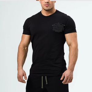 Camiseta Deportiva de Algodón y Bambú Ecológica de Alto Rendimiento para Hombre, Corte Ajustado, Tejido Elástico, Secado Rápido, para Fitness, Entrenamiento, Running - Product Image 1