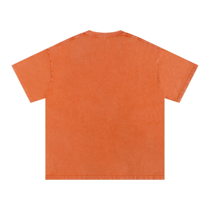 Wholesale High Quality Heavyweight 260gsm Acid Wash Vintage Boxy Fit Pure Cotton Men's T-Shirt Custom Logo Printed - Product Image 6