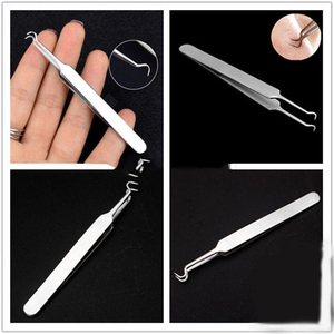 Stainless Steel Blackhead Tweezers Blackhead Remover <b>Extractor</b> Tool - Product Image 2