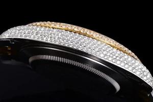 Moissanite Diamond Iced Hip Hop Luxury Stainless Steel Watch for Men-<b>Mechanical</b> Auto Movement Modern Analog <b>Design</b> gift for men - Product Image 2