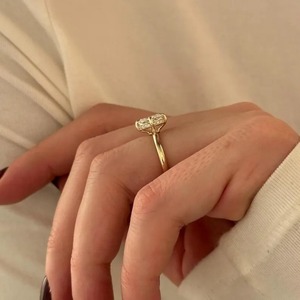 Nuevo Diseño Anillo con Halo Oculto de Diamante Cultivado en Laboratorio de 2 Quilates, Corte Cojín, Oro Amarillo, Blanco y Rosa, Certificado IGI, para Bodas de Mujer - Product Image 3