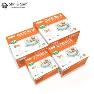 Clickfresh 400มล. 650มล. 950มล. & 1300มล. ภาชนะแก้วและอุปกรณ์ทำขนมที่มีฝาปิดสนิทรูปทรงกลม - Product Image 2