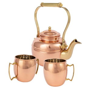 Pure Copper Vintage Coffee <b>Set</b> With Polish Finished For Restaurant Home And Hotel Kitchenware Metal <b>Tea</b> <b>Set</b> - Product Image 3