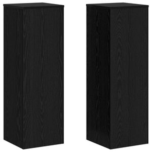 Support de plantes en bois d'ingénierie chêne noir 33 cm x 33 cm x 100 cm pour ensembles de jardin - Product Image 2