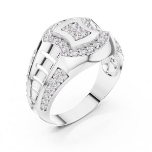 ZAWO HOUSE Luxury Modern Lab Grown Diamond Engagement Ring for Women | Heavy Look Designer Bridal Wedding Ring - Product Image 2