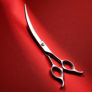 Professional Pet Grooming Curved <b>Scissors</b> Stainless Steel Pet Grooming Shears - Product Image 3