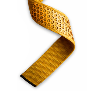 Correas de Levantamiento Amarillas Premium SAAR INDUSTRIES, Agarre Antideslizante de Silicona con Diseño de Panal, Algodón Resistente, Transpirables y Ajustables para Gimnasio - Product Image 4