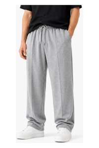 High Quality Lightweight 100% Polyester Casual Men's Sweatpants Overalls Flare Pants <b>Elastic</b> <b>Waist</b> OEM Service Custom <b>Trousers</b> - Product Image 3