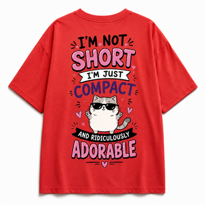 Camiseta de Mujer Personalizada con Estampado Floral, Cuello Redondo, Manga Corta, Corte Holgado, Transpirable, 100% Algodón Jersey, para Todas las Temporadas, Informal - Product Image 1