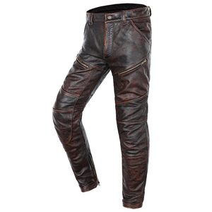 Contract Manufacturing <b>Leather</b> <b>Pants</b> Genuine Cowhide Fashion Trousers for Private Label Market Expansion - Product Image 6