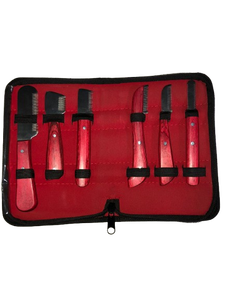 High Professional Piece Pet Grooming Stripping Knife <b>Set</b> Stainless Steel Blades with <b>Pink</b> Handles for Wire Coat Hand Stripping - Product Image 3