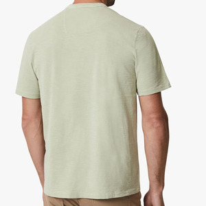 T-shirt en coton premium pour homme, logo personnalisé imprimé, col rond uni, mode estivale, fournisseur OEM ODM, t-shirt en coton col rond pour homme - Product Image 2