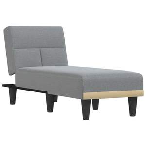 Chaise lounge de Tela Gris claro - Product Image 2