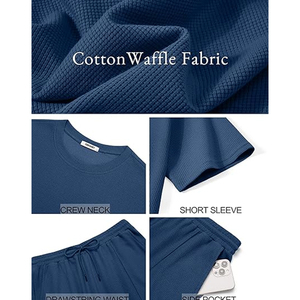 Men 2 Piece Matching <b>Set</b> Manufacturer Cotton T Shirt Cargo Shorts Summer OEM ODM Bulk Supply - Product Image 5