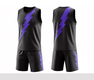 Full Sublimation Basketball Uniform Set Quick Dry Breathable <b>Polyester</b> Jersey And <b>Shorts</b> Team Sportswear For Men Women Youth - Product Image 5