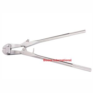 เครื่องมือตัดลวดออร์โธปิดิกส์แบบแมนนวลสำหรับขายส่งยี่ห้อ BISONS คีมตัดลวด K สำหรับการผ่าตัด ทำจากสแตนเลส ได้รับการรับรองมาตรฐาน CE และ ISO13485 - Product Image 1