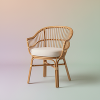 Chaise de salle à manger en rotin antique, confortable, écologique, 100% faite à la main, best-seller, nouveau design, mobilier d'intérieur tropical