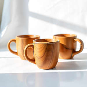Taza de Madera Artesanal, Estilo Clásico Sólido, Ecológica, Natural, Sostenible, Diseño Elegante y Duradero para Té, Café y Bebidas - Product Image 2