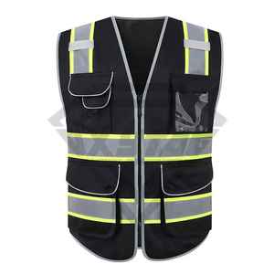 Chaleco de Seguridad Reflectante Rojo de Alta Visibilidad con Bolsillos, Logotipo Personalizado, Malla de Secado Rápido, Tallas Grandes, Unisex, Ropa de Trabajo, Servicio OEM, Venta al Por Mayor - Product Image 1