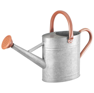 Arrosoir en métal élégant pour décoration intérieure et extérieure, en acier galvanisé bleu, pour arroser les plantes de jardin, avec long bec - Product Image 6