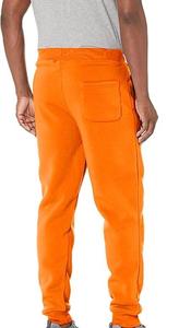 Pantalones Deportivos de Lana para Hombre, Color Naranja, Estilo Vintage, Cintura Elástica, Bolsillos Laterales, Casuales, Transpirables, de Felpa Tejida para Otoño - Product Image 2