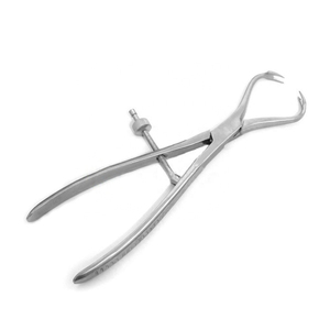 Pinza de reducción de rótula de 18 cm, manual, para sujeción ósea, de acero inoxidable alemán, ortopédica quirúrgica, Clase I, con certificación CE - Product Image 3