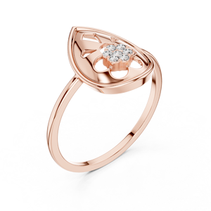 Anillo de oro amarillo macizo de 14k para mujer, minimalista, con piedras cultivadas en laboratorio de corte brillante redondo, para uso diario, banda apilable - Product Image 6