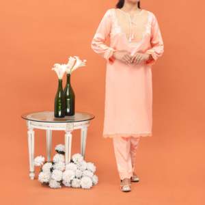 พรีท 2 พีซชุดเซ็ตอะคริลิคประดับลายพีชสำหรับผู้หญิง ไซส์ S PW4184 - Product Image 3