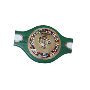 Ceinture de champion de lutte américaine verte avec drapeaux, design personnalisé, ceinture de champion plaquée or, qualité supérieure - Product Image 6