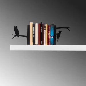 Support de livre et présentoir vertical moderne en aluminium fait main de qualité supérieure, réglable, écologique, pour bureau - Product Image 1
