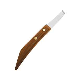 Cuchillo de Herrador de Acero de Damasco Premium IRON para Recorte de Herraduras, Hoja Hecha a Mano, Herramientas Veterinarias, OEM, Marca Privada - Product Image 3