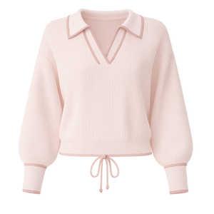 Suéter de Punto Casual para Mujer de Alta Calidad, Cuello Redondo, Manga Larga, Acanalado, para Otoño, Invierno y Verano, Proveedor Mayorista de Moda - Product Image 1