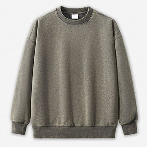 เสื้อสเวตเชิ้ตทรงโอเวอร์ไซส์ HEPL046 รุ่นออทัมน์เทรนดี้ ผ้าหนา 360gsm ล้างสีแบบแอซิดวอช  โลโก้ปรับแต่งได้  สั่งขั้นต่ำ 1 ตัว สำหรับฤดูหนาว - Product Image 6