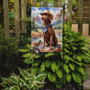 Multicolor Chesapeake Bay Retriever Cowboy Welcome Garden Flag Buzón Decorativo Yard Flag Banner para Patio Artwork Flower Beds - Product Image 2
