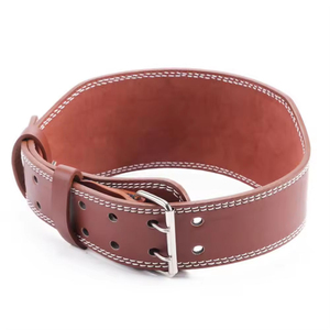 Weight Lifting Belt Premium Leather Gym Support Belt For Powerlifting Bodybuilding Squats Deadlifts <b>Strength</b> Training - Product Image 6
