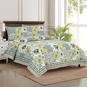 Alfombra Artesanal Anchal con Estampado Floral Simple, Hecha a Mano con Técnica de Bloqueo, 100% Algodón, 300 Hilos, Resistente a la Decoloración, Apta para Todas las Estaciones, Personalizable - Product Image 2
