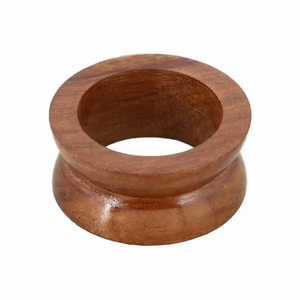 Vente en gros d'anneaux de serviette en bois classiques écologiques au design personnalisé, porte-serviettes ronds en bois naturel, décoration de table pour fête - Product Image 3