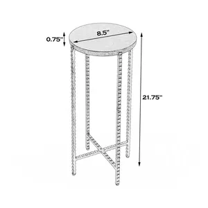 Abstract Aluminium Coffee <b>Table</b> Artistic Sculptural Base ZAHID EXPORTS ZE-3270B Eco-Friendly Luxury Designer <b>Portable</b> Modern - Product Image 5